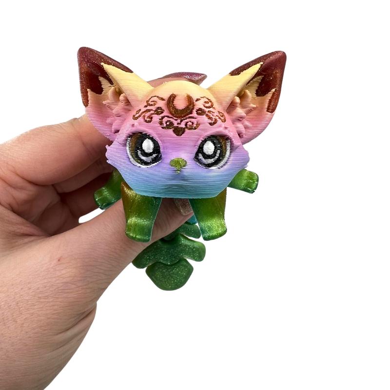 Fairy Moon Fox - 3d Printed- Magical Fox Figurine