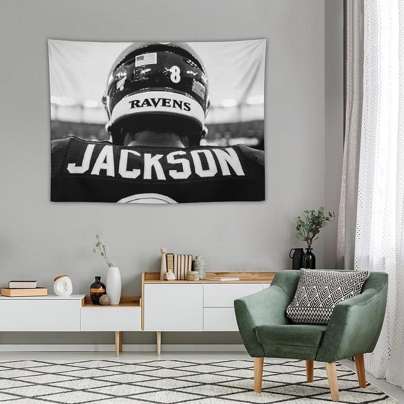 Rugby Player Lamar Jackson Tapestry Wall Tapestry Art Picture Print Modern Family Bedroom Decor Tapestries