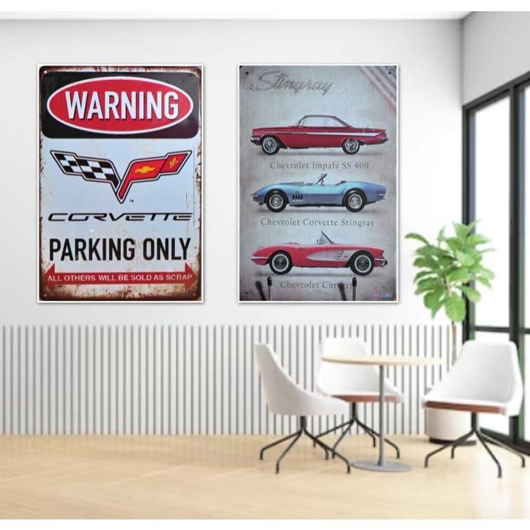 Super Vintage Car Chevy Corvette Impala SS 409 L Sign, 20X30cm