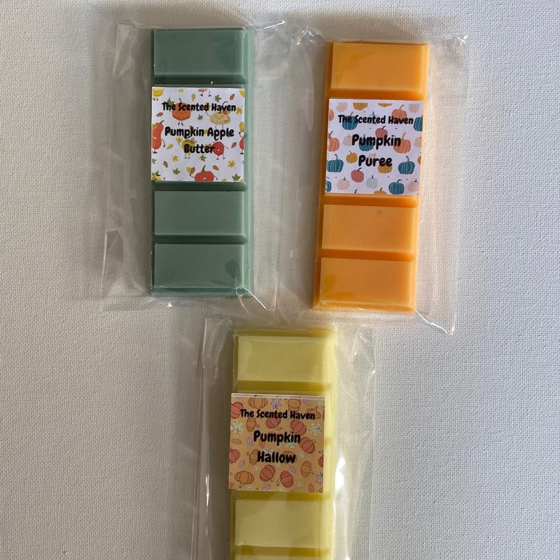 Cozy Autumn Fragrance Fall Snap-Bar Wax Melts - Pumpkin Spice, Pumpkin Apple, and More - Scent, Decor