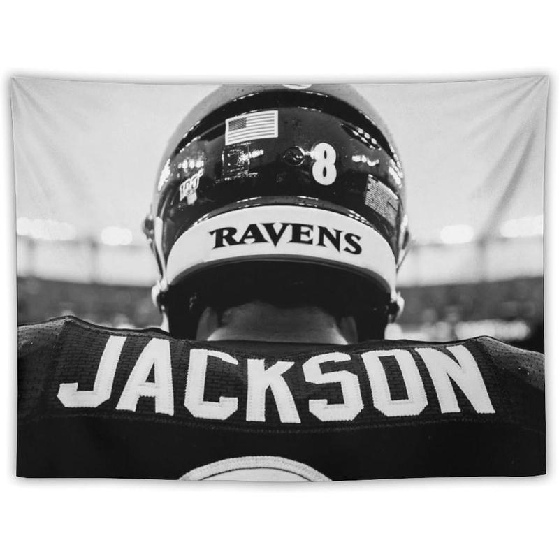 Rugby Player Lamar Jackson Tapestry Wall Tapestry Art Picture Print Modern Family Bedroom Decor Tapestries