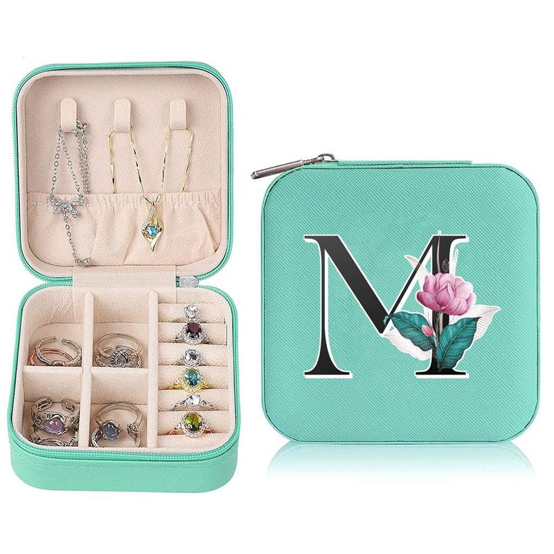 Portable Travel Jewelry Organizer, 1 Count Small Jewelry Box, Cosmetics Storage Case for Necklaces and Accessories, Perfect for Home Decor and Women on The Go