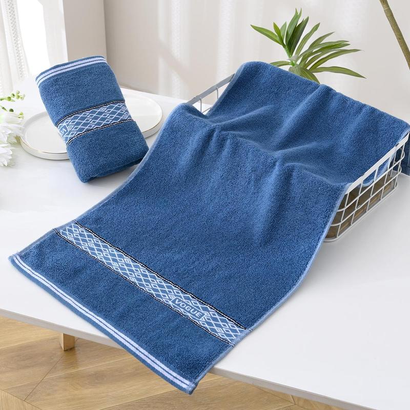 Solid Color Bath Towel, 3 Counts Soft Absorbent Towel, Household Bathroom Towel for Home Hotel Salon, Bathroom Supplies