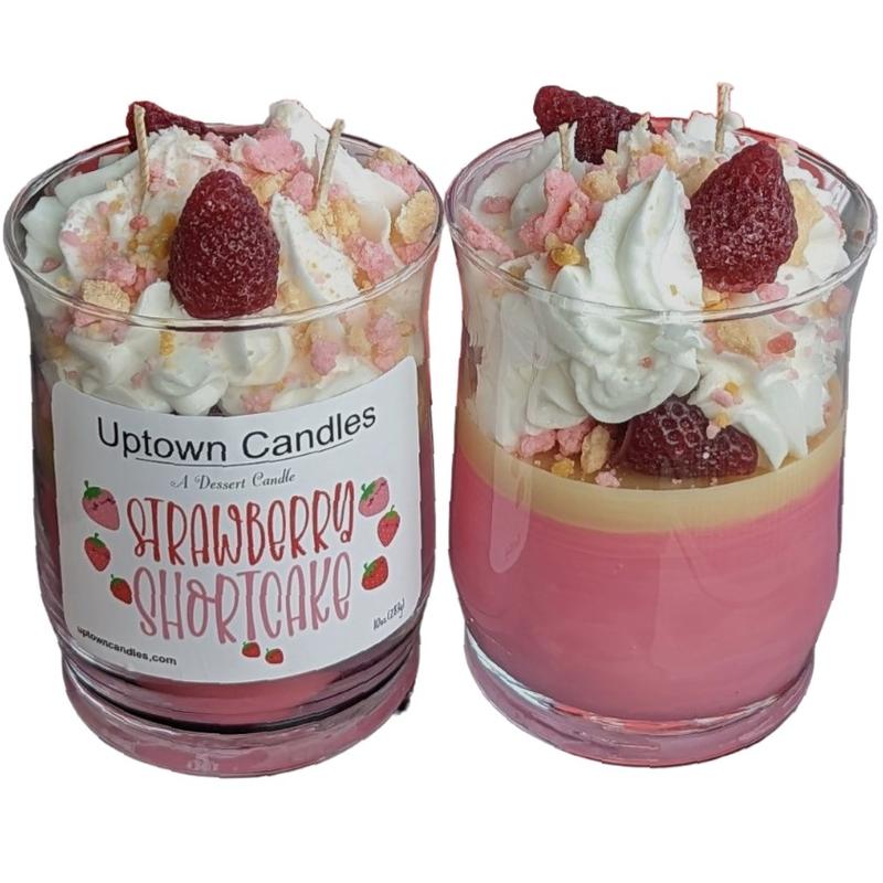 Dessert Candle Gifts Birthday 70 plus burntime Hours Coconut wax Scent Strawberry Fragrance Decoration Scented Freshener nontoxic Aroma--=%2=- xmas=%2=----=%2=- gift=%2=-- xmas gift