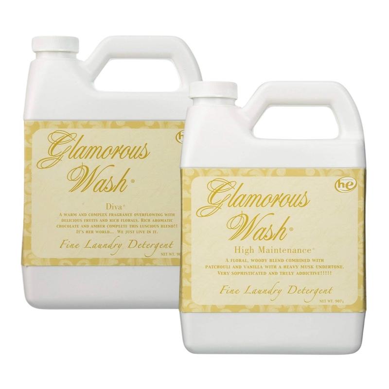 2-PACK Tyler Candle Company Diva + High Maintenance Glamorous Wash (32oz) Fine Laundry Detergent