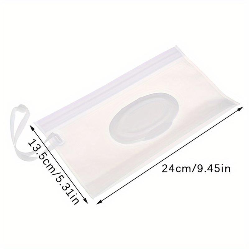 Clear Wet Wipes Storage Bag, 1 Count Reusable Wet Wipes Pouch, Wet Wipes Dispenser, Home Organizer for Travel, Camping, Outdoor