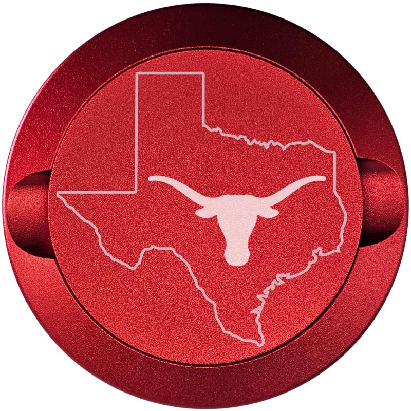 Texas Longhorns-My Tyn Co. Custom Aluminum ZYN Tyns for ZYN Pouches Waterproof and Airtight, 2 Compartments! Organiser