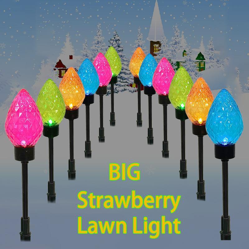 Solar Powered Christmas Light, 12pcs set Creative Ground Decorative Bubble Light, Outdoor Holiday Decoration Light, Garden Decoration, Home Decor