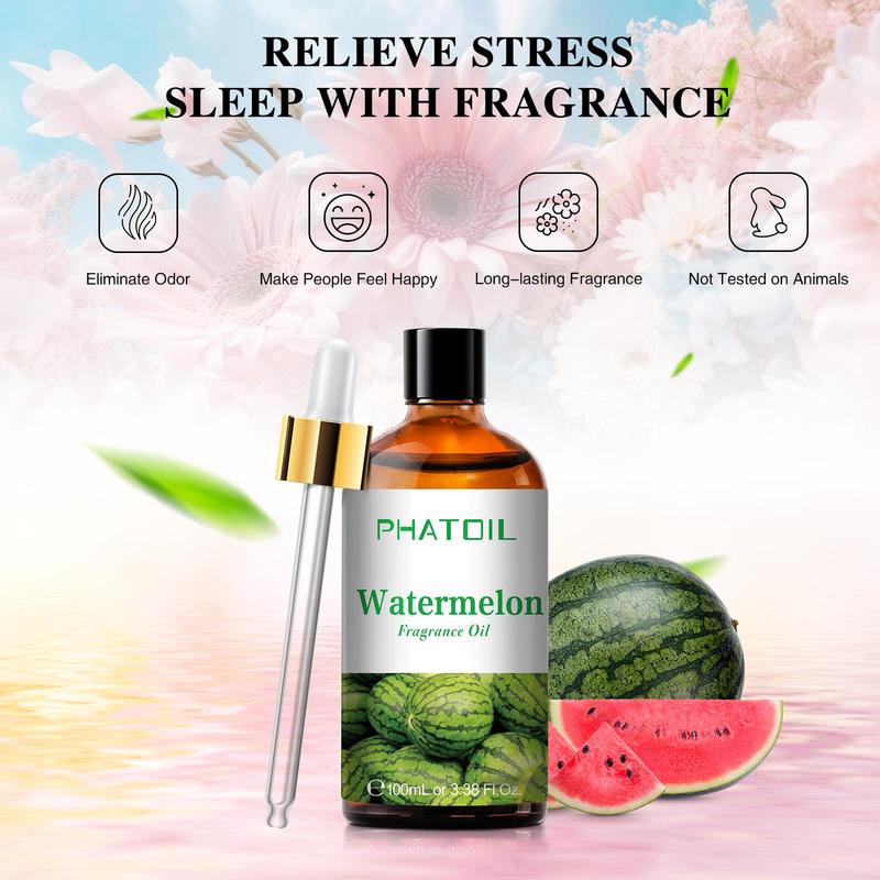 100ml Watermelon Fragrance Oil, Watermelon Essential Oil, Home Fragrance for Home Decor, Aromatherapy Oil for Home & Office