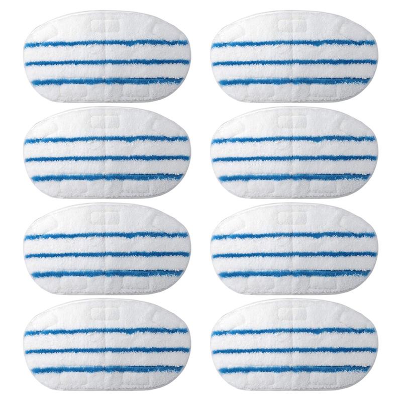 8 Pack PurSteam ThermaPro Steam Mop Pads by Flammi - Sponges