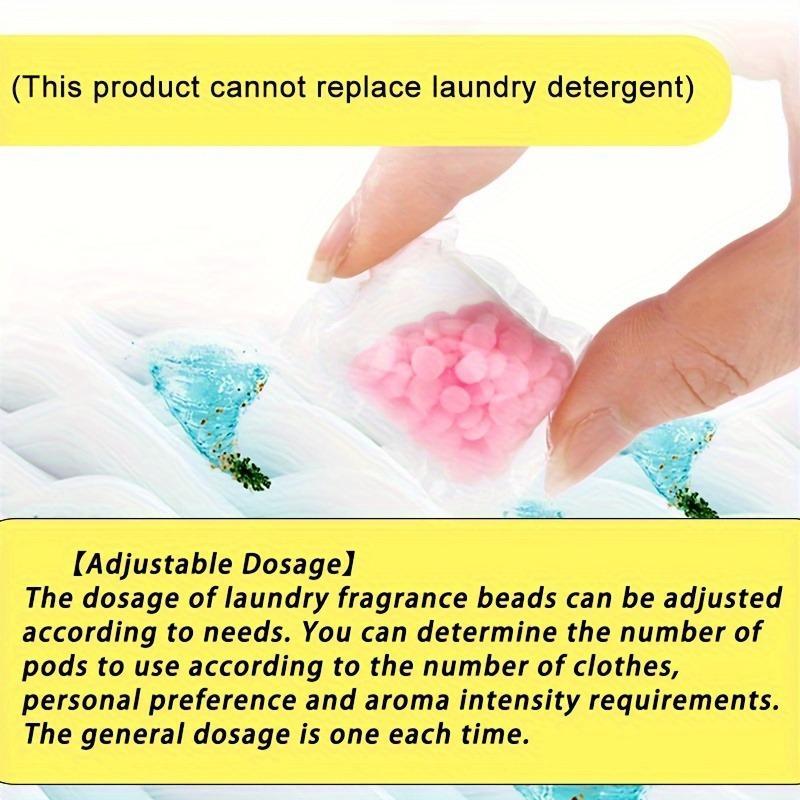 Random Color Laundry Fragrance Beads, 100pcs set Long Lasting Fragrance Laundry Beads, Laundry Detergent Beads for Home, Dormitory, Travel