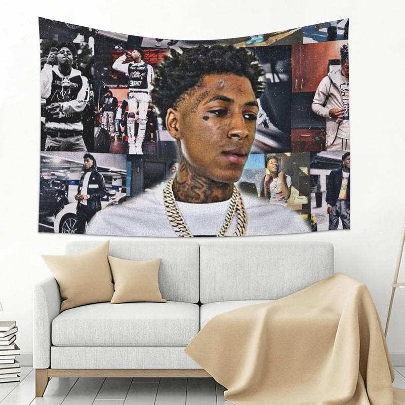 Nonyou Youngboy Music Never Rapper Broke Again Tapestry Background Cloth Wall Hanging Curtain Wall Decor Bath Poster Beach Towel Decorative Cloth Wall Decor Tapestry Room Decoration