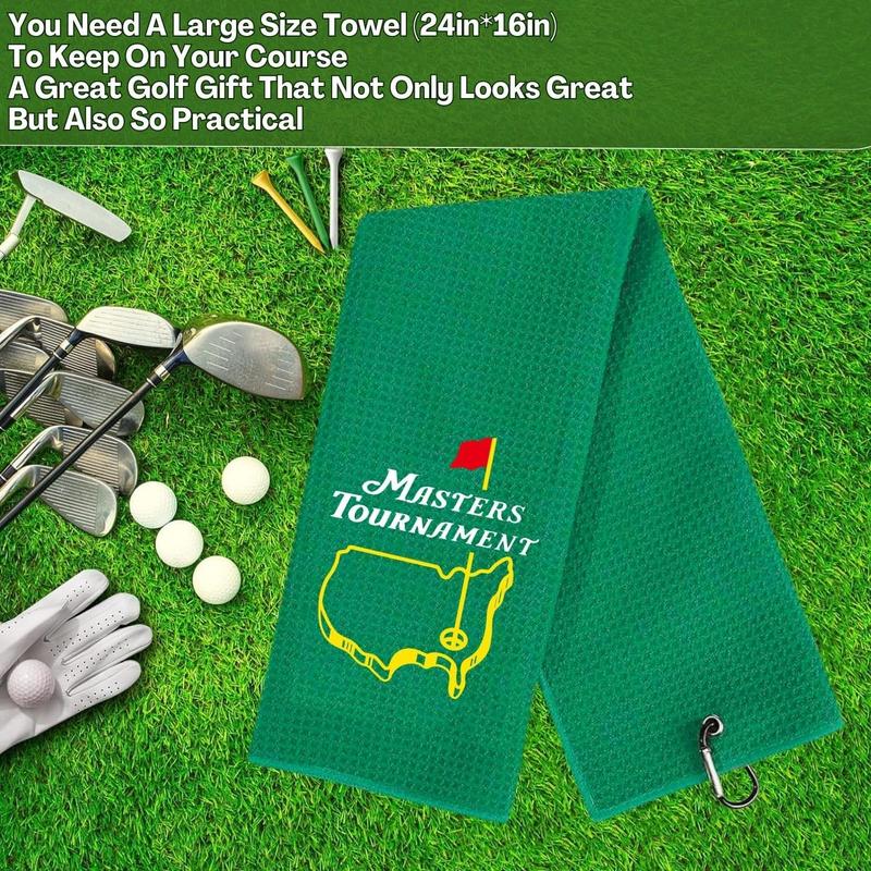 Funny Golf Towel, Funny Golf Towel for Golf Bags with Clip, Golf Gift for Men Husband Boyfriend Dad, Birthday, Cristmas Gifts for Golf Fan - Masters Tournament