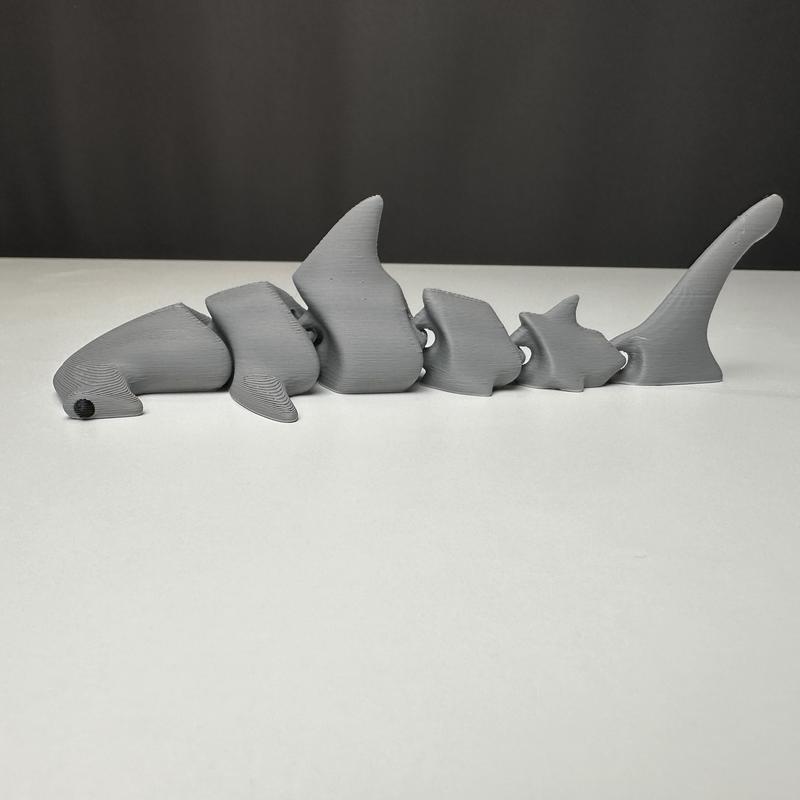 3-D Printed articulating Hammerhead 7 inches Decor Nature