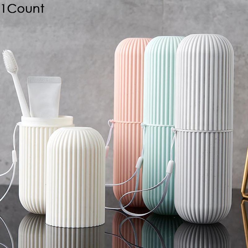 Portable Travel Toothbrush Storage Box, 1 Count Toothbrush Storage Box, Toothbrush Holder, Toothbrush Organizer, Home Organizer for Bathroom