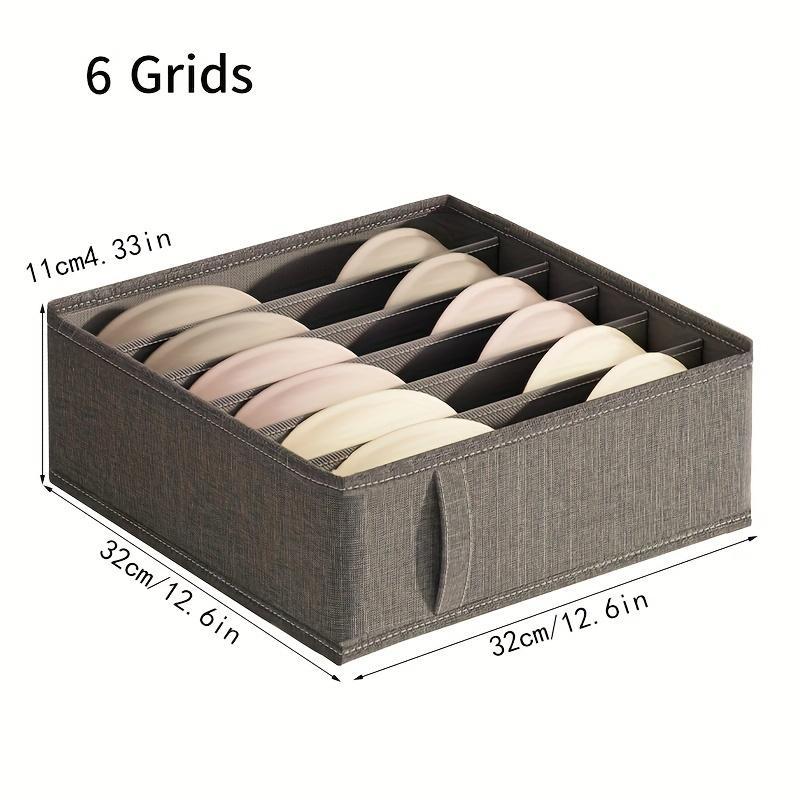 Drawer Type Underwear Storage Box, 1 3 Counts Multi-grid Underwear Storage Box with Handle, Multifunction Storage Box for Bra Socks, Home Organizer