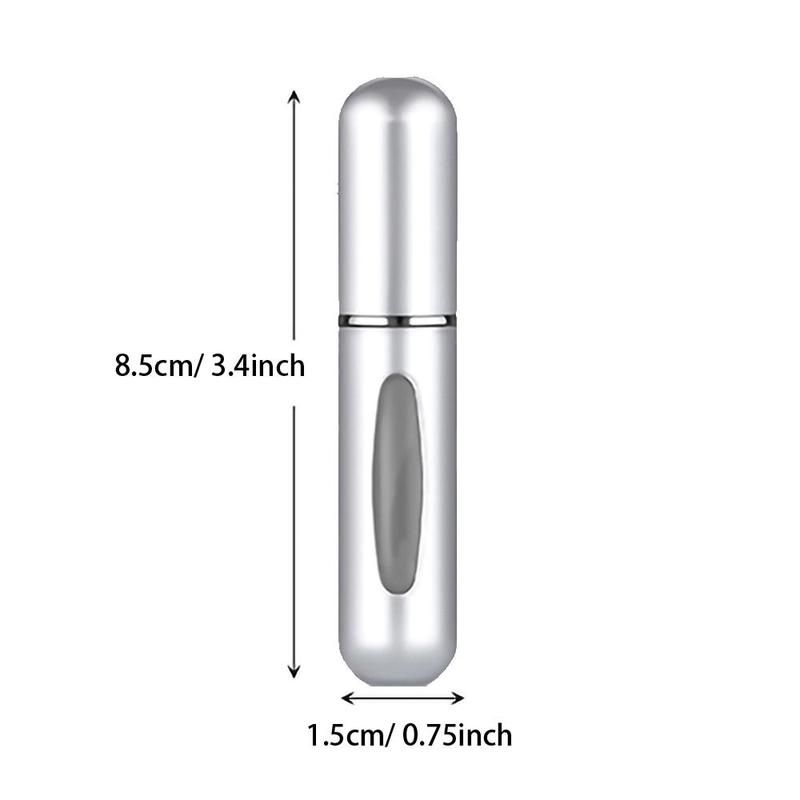 5ml Perfume Atomizer, 10pcs Portable Mini Aluminum Spray Bottle, Empty Refillable Bottle For Cosmetics Traveling, Spray Bottle