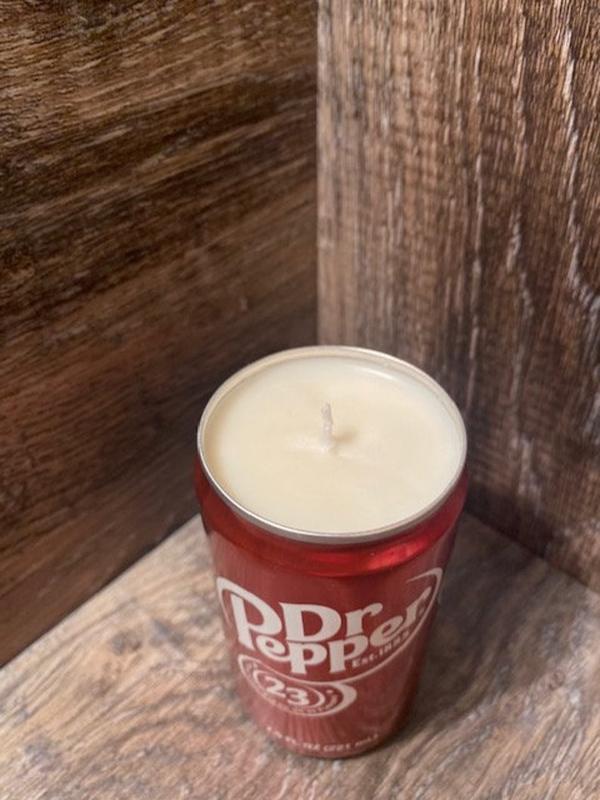 Dr Peppers Soy Candle | Hand Poured Dr Peppers Soda Can Candle | Custom Scented Soda Pop Candle