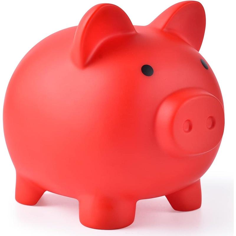 Piggy Bank, Unbreakable Plastic Money Bank, Coin Bank, Medium Size Piggy Banks, Practical Gifts for Birthday, Easter, Christmas (Blue)