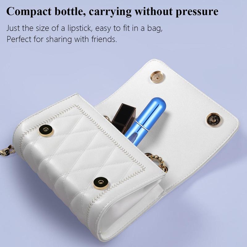 Refillable Perfume Bottle, Portable Reusable Press Spray Bottle for Travel Essentials, Refillable Perfume Atomizer, Convenient for On-the-go Use, Reusable Perfume Bottle for  Long Lasting Vanilla Perfume