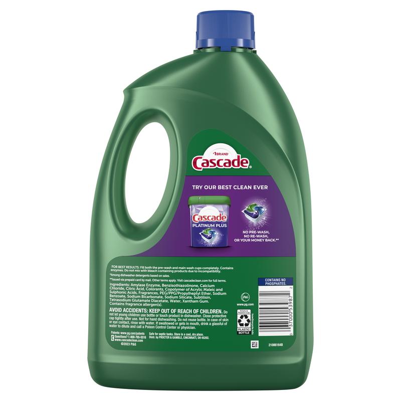 Cascade Complete Gel Dishwasher Detergent, Fresh Scent, 120 fl oz