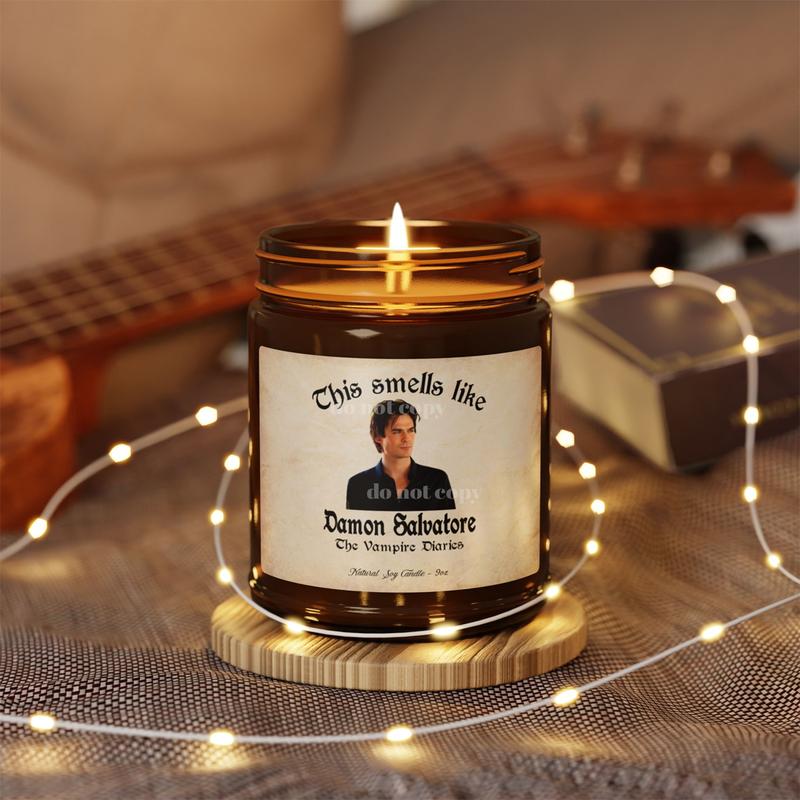 This Smells Like Damon Salvatore The Vampire Diaries Candle Scented Natural Soy Wax 9oz 9 Different Scents Home Decoration