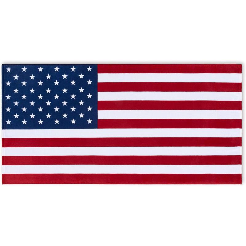 American Flag Beach Towel 30x60 inch (76x152cm) USA for Kids Adult, Absorbent Sand Proof Quick Dry Towel for Travel Pool Bathroom Swim Sports