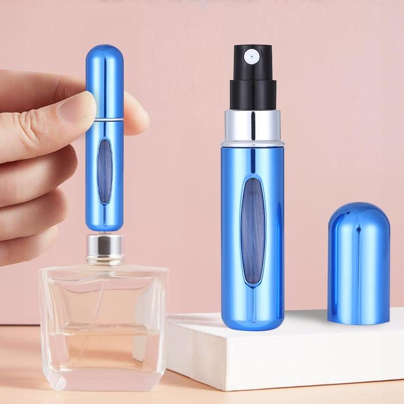 Refillable Perfume Bottle, Portable Reusable Press Spray Bottle for Travel Essentials, Refillable Perfume Atomizer, Convenient for On-the-go Use, Reusable Perfume Bottle for  Long Lasting Vanilla Perfume