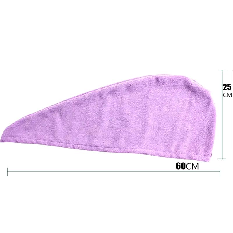 Microfiber Hair Drying Towel - Quick Dry - Wrap Turban Style for Women - Soft Absorbent - Bath Towel