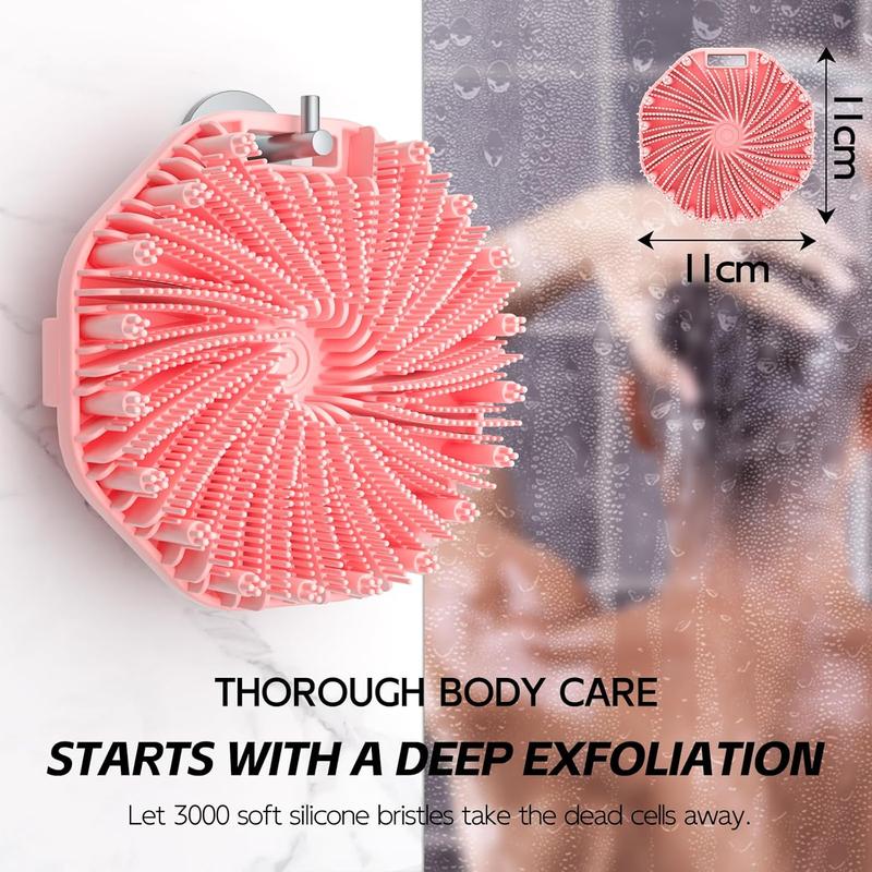 Silicone Body Scrubber,Body Wash Scrubbers Exfoliator,  Effective Showering Exfoliation and Gentle Massage Accessories Lightweight Accessory Bath