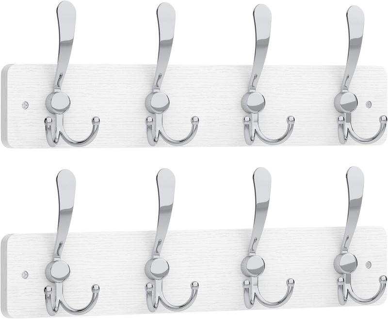 Coat Rack Wall Mounted with 8 Hooks, 33.1