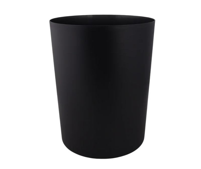 5 Gallon Trash Can, Plastic Office Trash Can, Black Matte