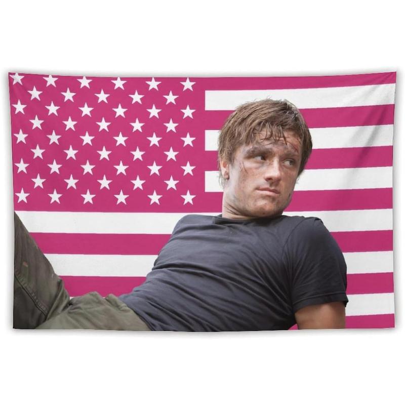 Josh Actor Hutcherson Tapestry Wall Hanging Flag Art Aesthetic Poster Dorm Tapestries For Bedroom Party Home Living Room Decor