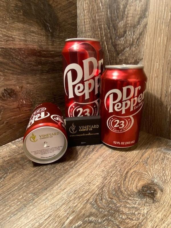 Dr Peppers Soy Candle | Hand Poured Dr Peppers Soda Can Candle | Custom Scented Soda Pop Candle