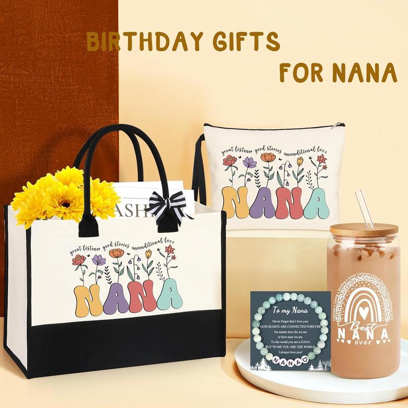 Nana Gifts Set for Grandma, Birthday Gifts for Nana from Granddaughter Grandson Grandchildren Grandkids Nana Gifts Basket Best Grandma Gifts Set Mothers Day Christmas Gifts for Nana