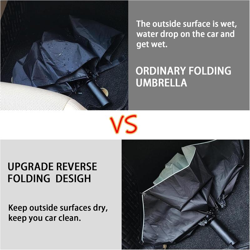 Automatic Travel Umbrella Windproof Lightweight Strong Compact UV Protection Rain  8Ribs Collapsible Backpack Umbrella Suit For Adult