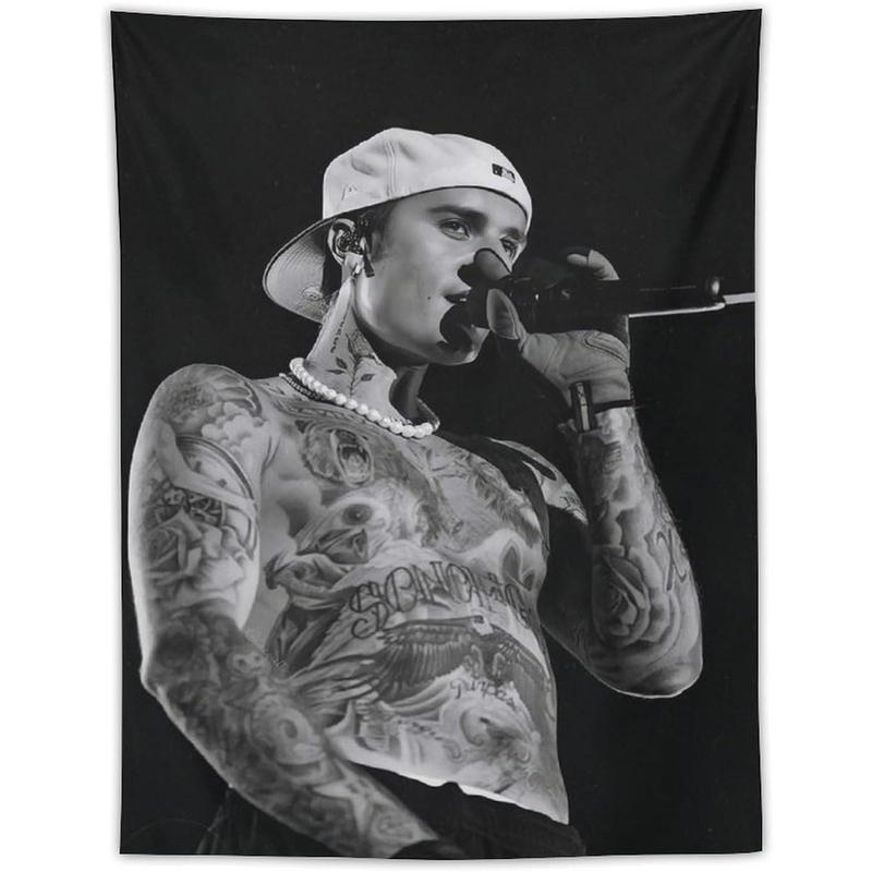 DFHSAAF American Star Tapestry justin star bieber Flag Tapestry Suitable for College Dormitory Cave Bedroom Living Room Office Party Decoration Fans Gift 30