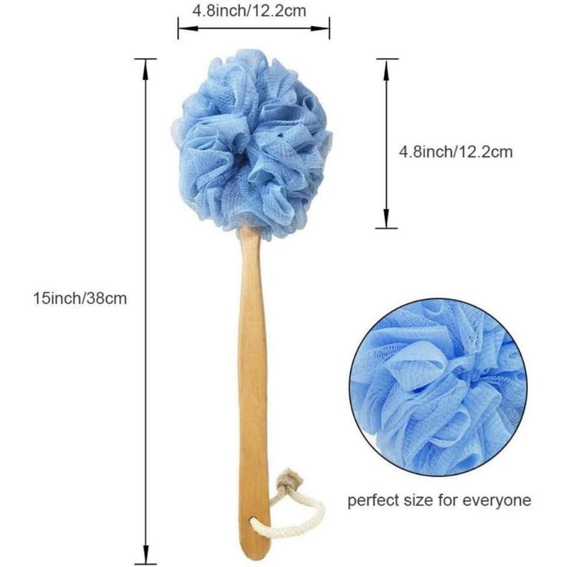 Loofah with Handle, Loofah on a Stick, Loofah Sponge with Handle, PE Soft Mesh Luffa, Exfoliating Luffa on a Stick for Men and Women(Creative Life Pavilion) Accessories Bath