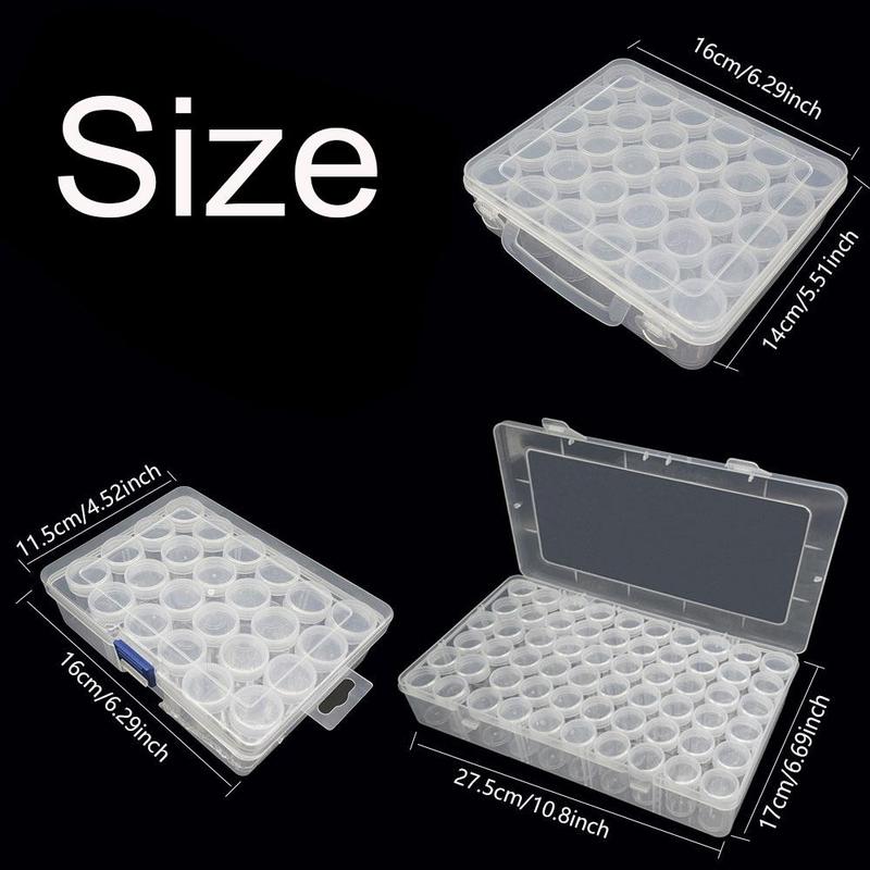 Multi Compartment Painting Storage Box, 1 Set Large Capacity Diamond Box, Nail Jewelry Beading Box, Home Organizer for Living Room Bedroom