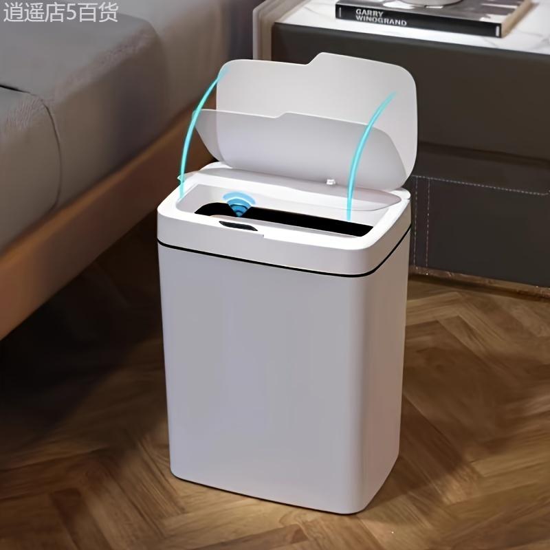 Smart Motion Sensor Trash Can with Odor Sealing - Multi-Purpose Plastic Waste Bin