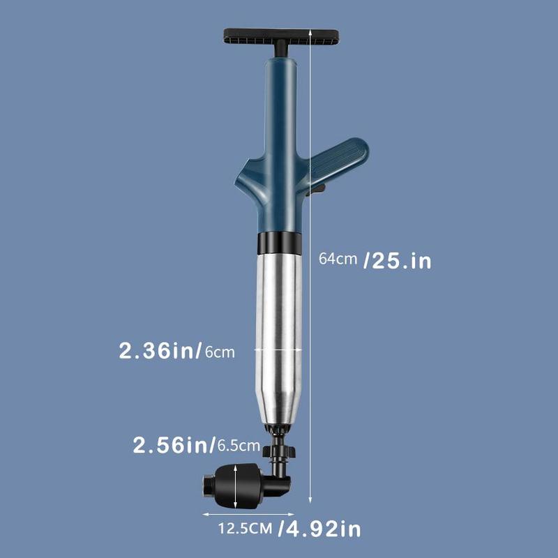 Universal Toilet Plunger, 1 Count High Pressure Toilet Plunger, Bathroom Supplies for Home Hotel Dormitory Use