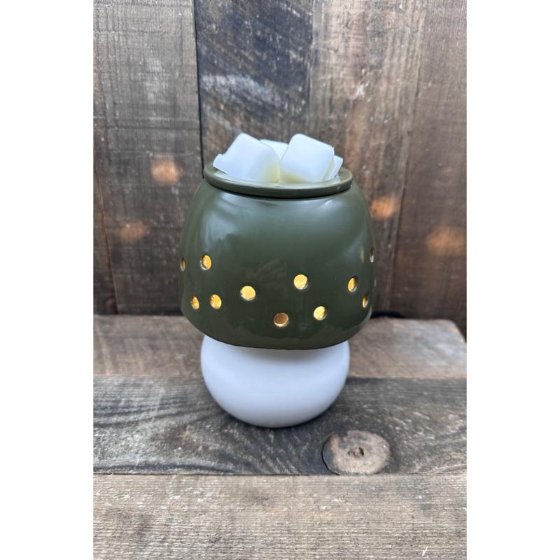 Fall Mushroom Wax Melter Halloween Green Essential Oil Warmer