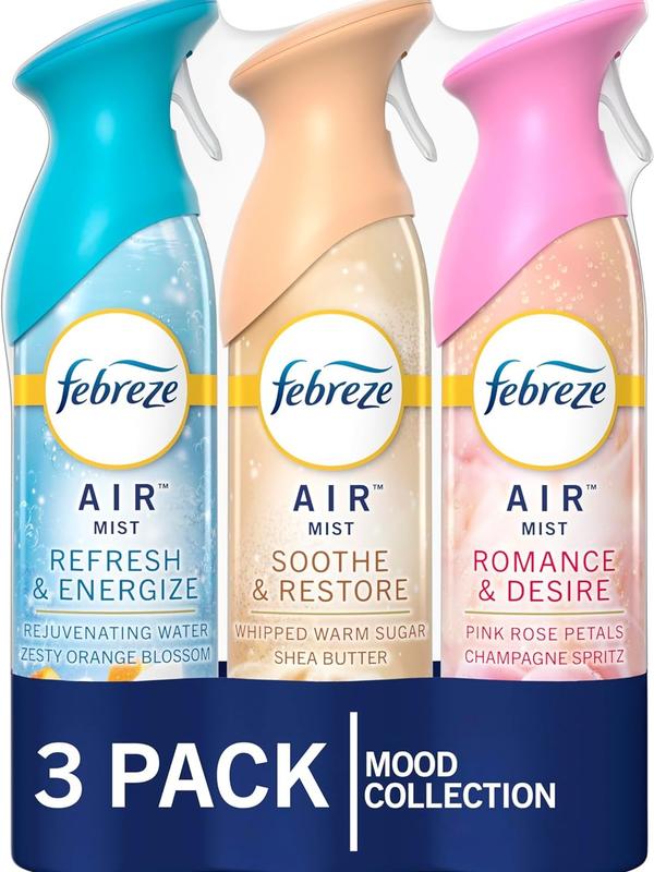 3 Count Air Mist Air Freshener Spray Odor-Fighting Room Spray