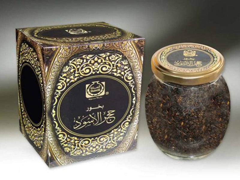 Surrati Hajar Al Aswad Bakhoor - 60 GM (2.1 oz) with Jasmine and Sandalwood Fragrant Oils