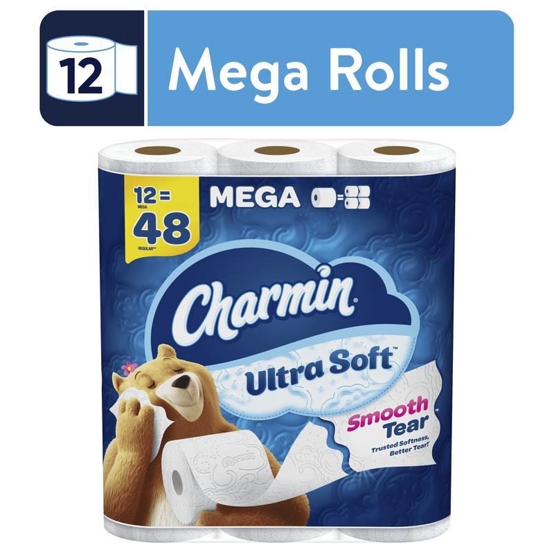 Charmin Ultra Soft Toilet Paper 12 Mega Rolls, 224 Sheets per Roll