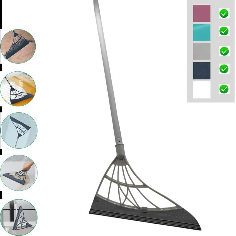 Magic Broom Rubber Strip Broom Silicone Sweep Cleaning Floor Wiper Silicone Broom Domestic Toilet Lazy Broom 1pc