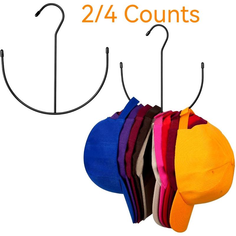 Hat Hanger, 1 2 4 Counts Hat Organizer, Belt Hanger, Belt Organizer, Bra Hanger, Space Saving Stainless Steel Multi-function Hat Organizer Rack, Home Organizer for Closet, Gift for Daughter, Gift for Mother, Gift for Wife, Gift for Women