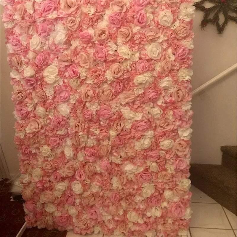 40x60cm Silk Rose Flower Wall Home Decoration Artificial Flowers for Wedding Decoration Romantic Wedding Flowers Backdrop Decor