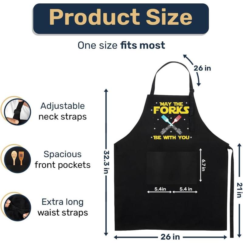 Funny Super Daddio Grilling Apron, Christmas Kitchen Gifts From Daughter Son Wife, Black Apron With Pockets For Grilling Kitchen BBQ, Christmas Cooking Gifts For Dad, Grilling Dad Gift