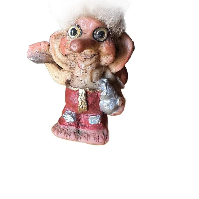 Mini Travel Size Duende  Troll Religious Decor